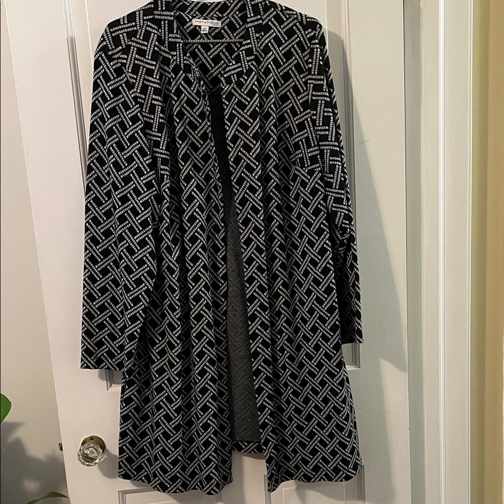 Notations Black and Gray Geometric Jacket